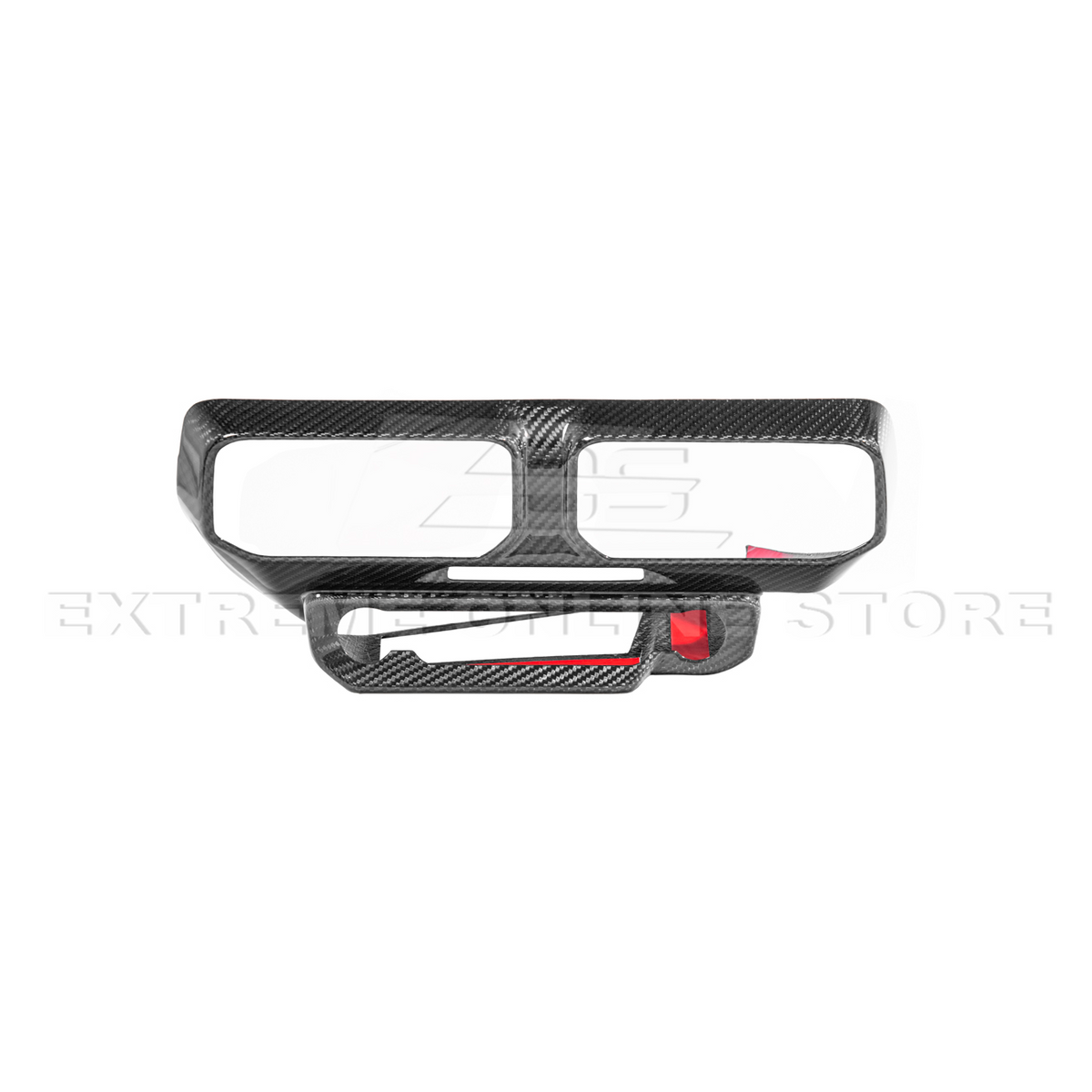 2024-Up Ford Mustang Single Screen Interior DRY CONBON FIBER Center Console Cover image 13