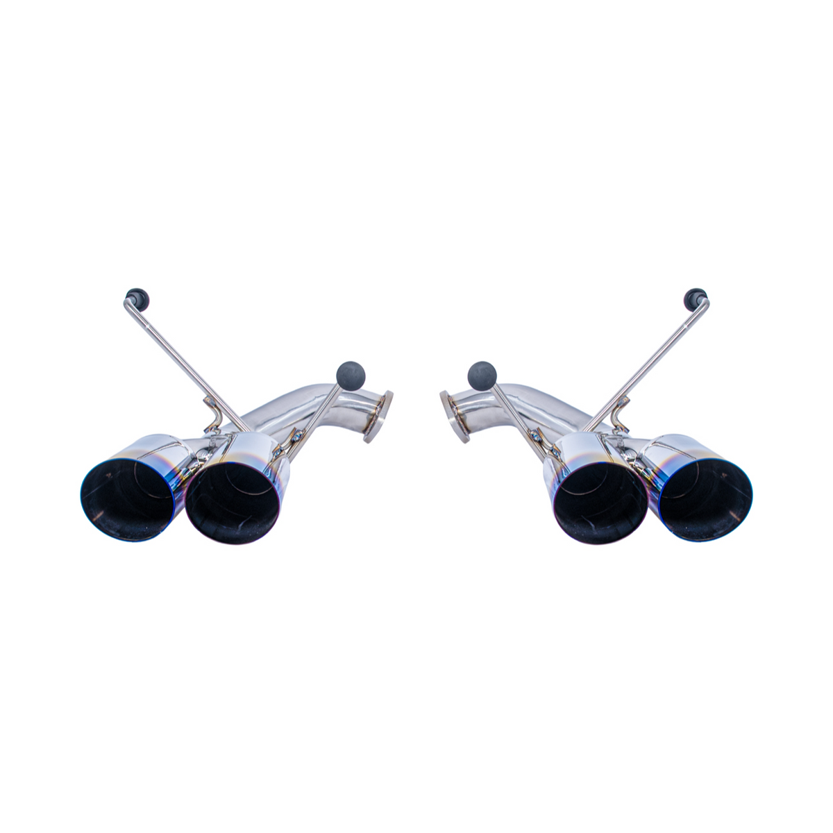 2022-Up Subaru WRX | Boso Muffler Delete Quad Burnt Tips Axle Back Exhaust image 28