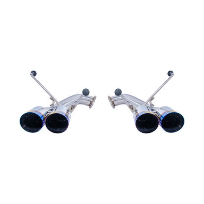 2022-Up Subaru WRX | Boso Muffler Delete Quad Burnt Tips Axle Back Exhaust image 28