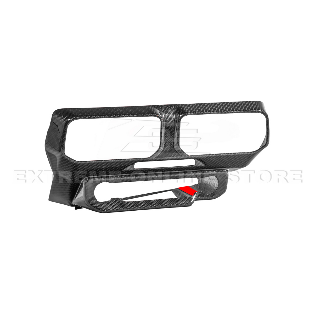 2024-Up Ford Mustang Single Screen Interior DRY CONBON FIBER Center Console Cover image 12