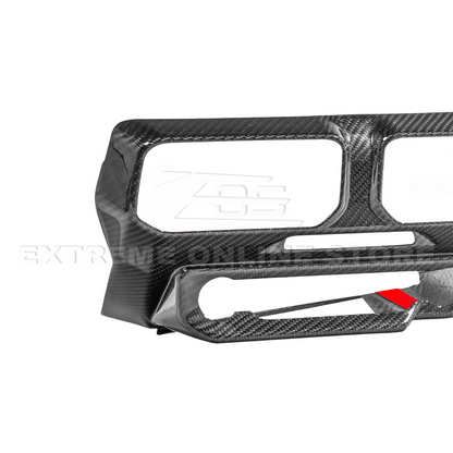 2024-Up Ford Mustang Single Screen Interior DRY CONBON FIBER Center Console Cover image 15