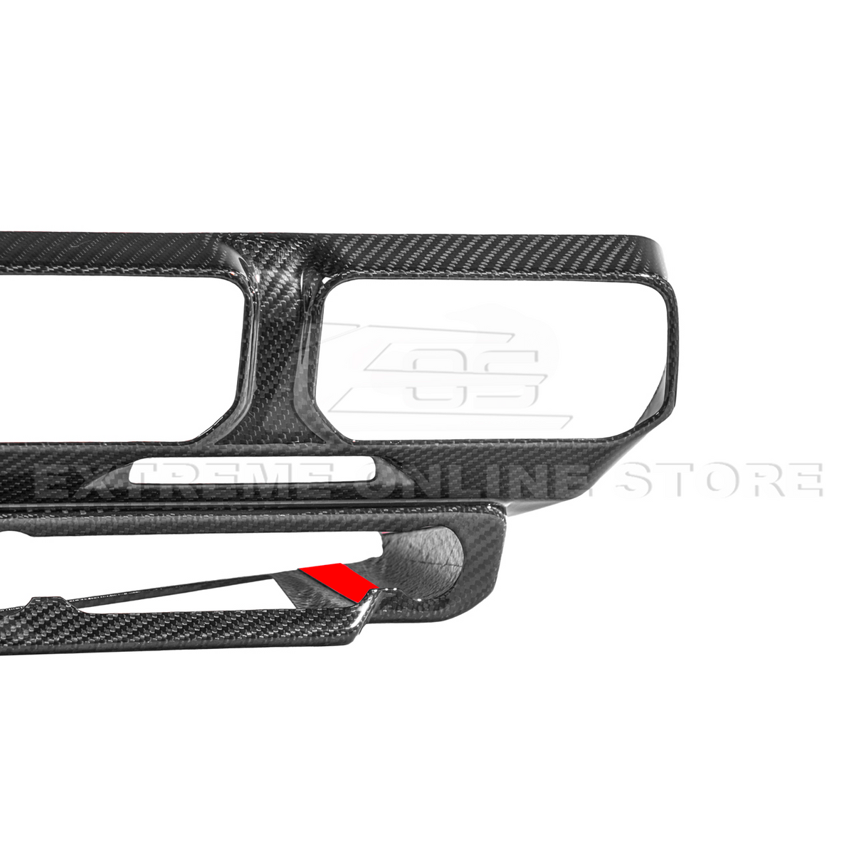 2024-Up Ford Mustang Single Screen Interior DRY CONBON FIBER Center Console Cover image 16
