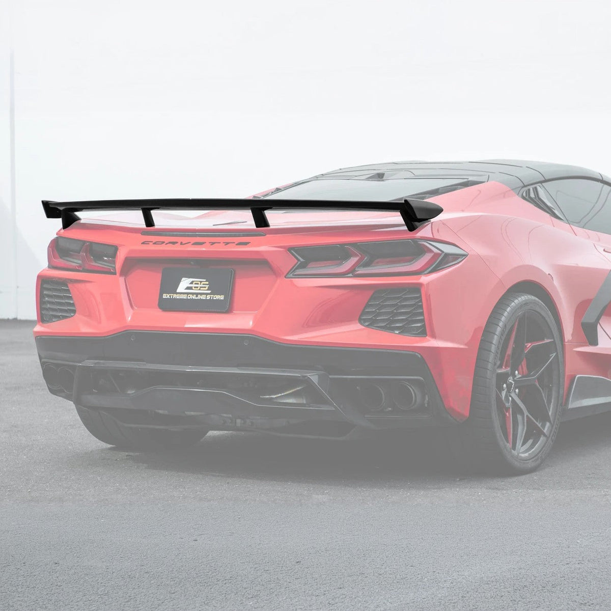 2020-Up Corvette C8 Z51 Facelifted Rear Trunk High Wing Spoiler image 36