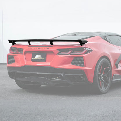 2020-Up Corvette C8 Z51 Facelifted Rear Trunk High Wing Spoiler image 36