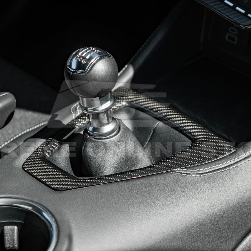 2024-Up Mustang DRY CARBON FIBER Gear Shift Panel Cover image 21