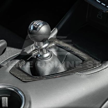 2024-Up Mustang DRY CARBON FIBER Gear Shift Panel Cover image 21