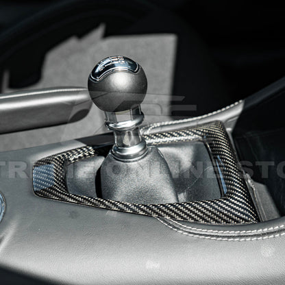 2024-Up Mustang DRY CARBON FIBER Gear Shift Panel Cover image 22