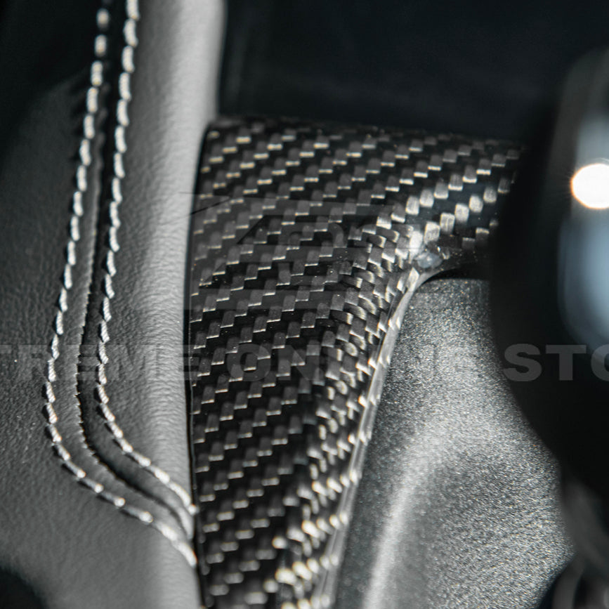 2024-Up Mustang DRY CARBON FIBER Gear Shift Panel Cover image 25
