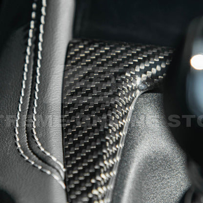 2024-Up Mustang DRY CARBON FIBER Gear Shift Panel Cover image 25