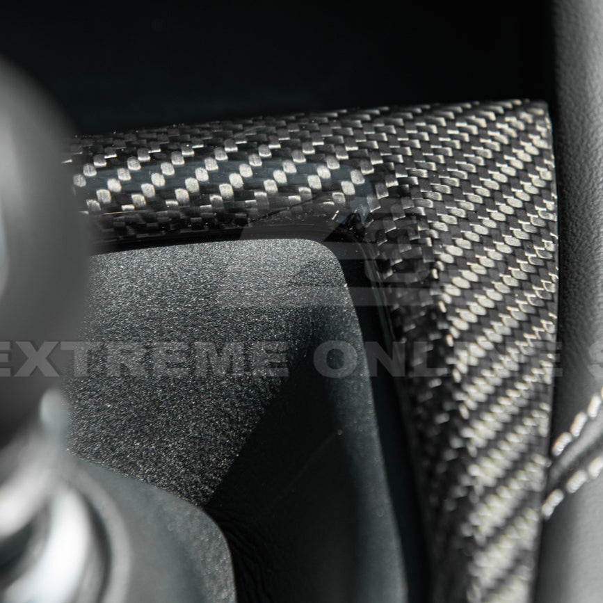 2024-Up Mustang DRY CARBON FIBER Gear Shift Panel Cover image 26