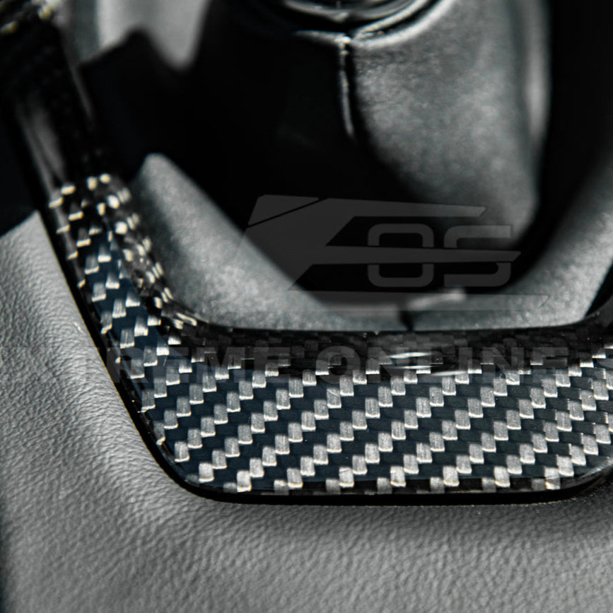 2024-Up Mustang DRY CARBON FIBER Gear Shift Panel Cover image 27