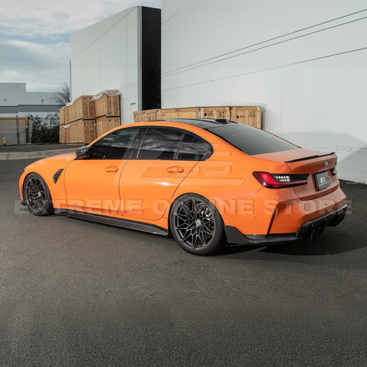 2021-Up BMW G80 M3 | 3D Style Add-On Side Skirts Panel Extension image 12