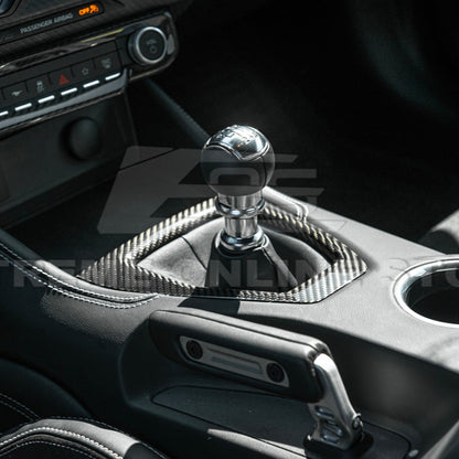2024-Up Mustang DRY CARBON FIBER Gear Shift Panel Cover image 23