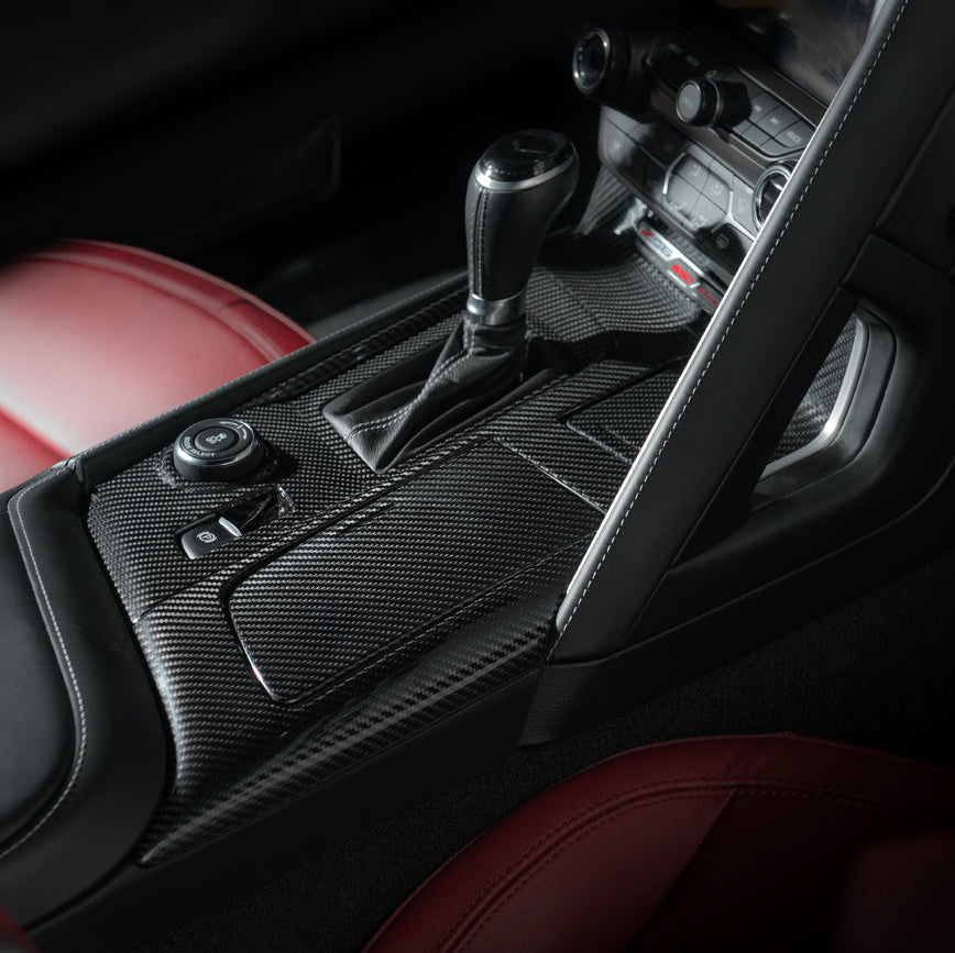 Corvette C7 | Carbon Fiber Center Console Bezel Cup Holder Trim Panel image 4