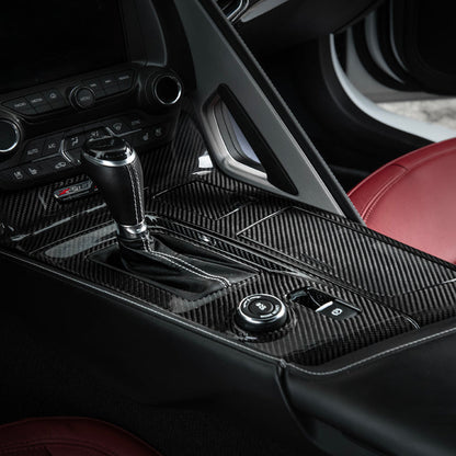 Corvette C7 | Carbon Fiber Center Console Bezel Cup Holder Trim Panel image 5