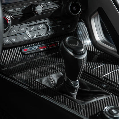 Corvette C7 | Carbon Fiber Center Console Bezel Cup Holder Trim Panel image 8