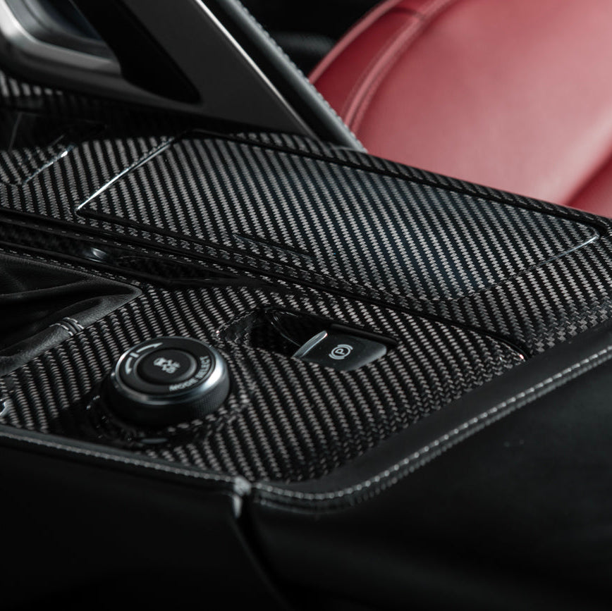 Corvette C7 | Carbon Fiber Center Console Bezel Cup Holder Trim Panel image 9