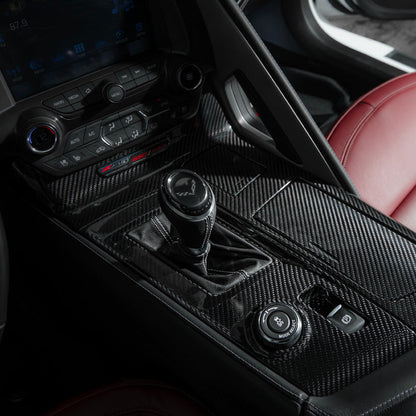 Corvette C7 | Carbon Fiber Center Console Bezel Cup Holder Trim Panel image 10