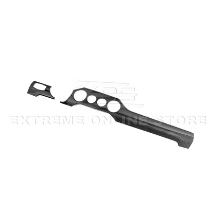 2015-23 Ford Mustang DRY CARBON FIBER Instrument Dashboard Panel Trim image 15