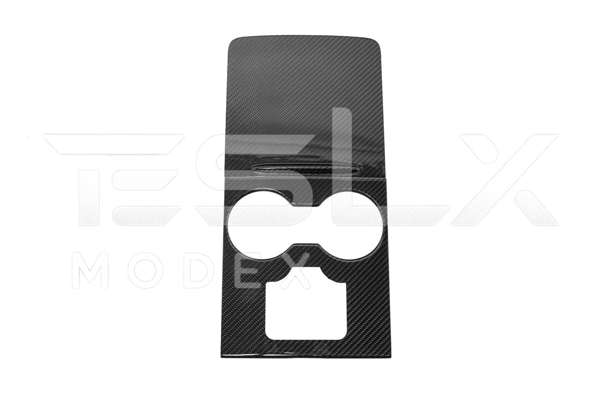 2020-23 Tesla Model 3 20-24 Y Carbon Fiber Interior Center Console Cover image 12