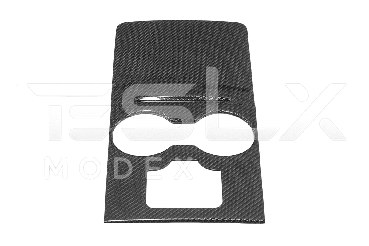 2020-23 Tesla Model 3 20-24 Y Carbon Fiber Interior Center Console Cover image 13