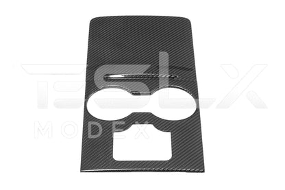 2020-23 Tesla Model 3 20-24 Y Carbon Fiber Interior Center Console Cover image 13