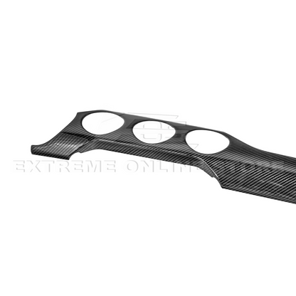 2015-23 Ford Mustang 3 AC DRY CARBON FIBER Dashboard Panel Trim image 17