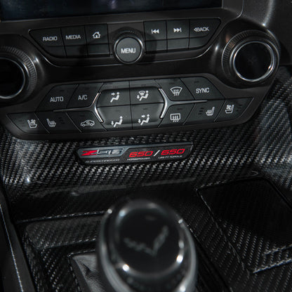 Corvette C7 | Carbon Fiber Center Console Bezel Cup Holder Trim Panel image 12