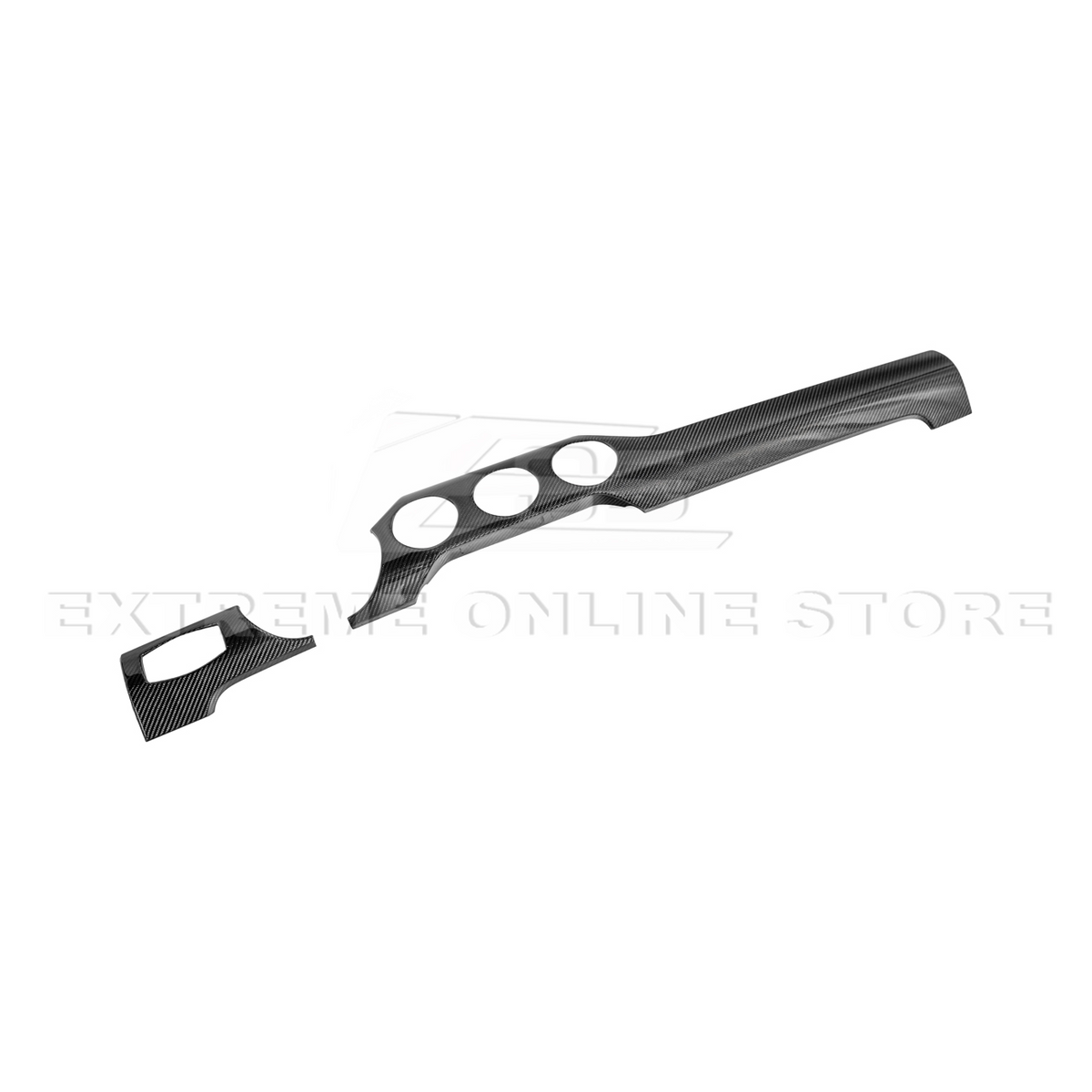2015-23 Ford Mustang 3 AC DRY CARBON FIBER Dashboard Panel Trim image 12