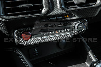 2024+ Ford Mustang DRY CARBON FIBER AC Control Panel Cover image 4