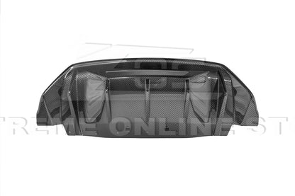 2024+ Ford Mustang Rear Finned Dry Carbon Fiber Bumper Diffuser image 9