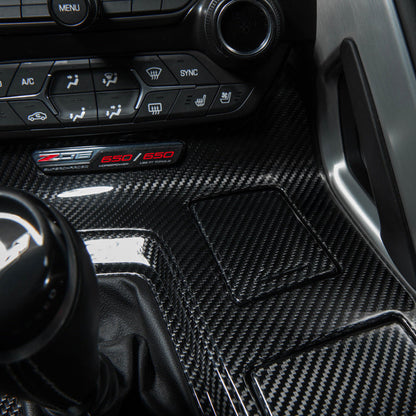 Corvette C7 | Carbon Fiber Center Console Bezel Cup Holder Trim Panel image 14