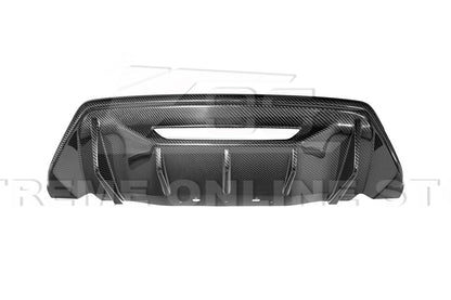2024+ Ford Mustang Rear Finned Dry Carbon Fiber Bumper Diffuser image 10