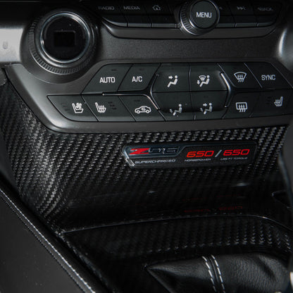 Corvette C7 | Carbon Fiber Center Console Bezel Cup Holder Trim Panel image 15