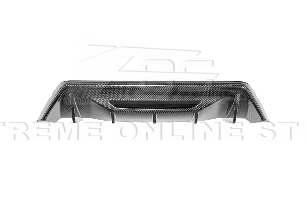 2024+ Ford Mustang Rear Finned Dry Carbon Fiber Bumper Diffuser image 11