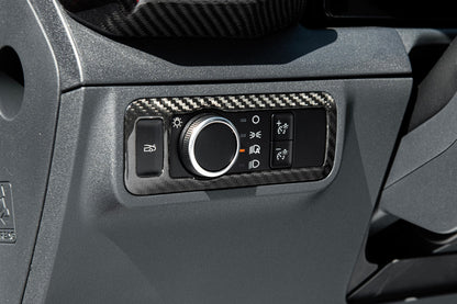 2021-Up Mustang Mach-E DRY CARBON FIBER Head Light Control Panel Trim image 5
