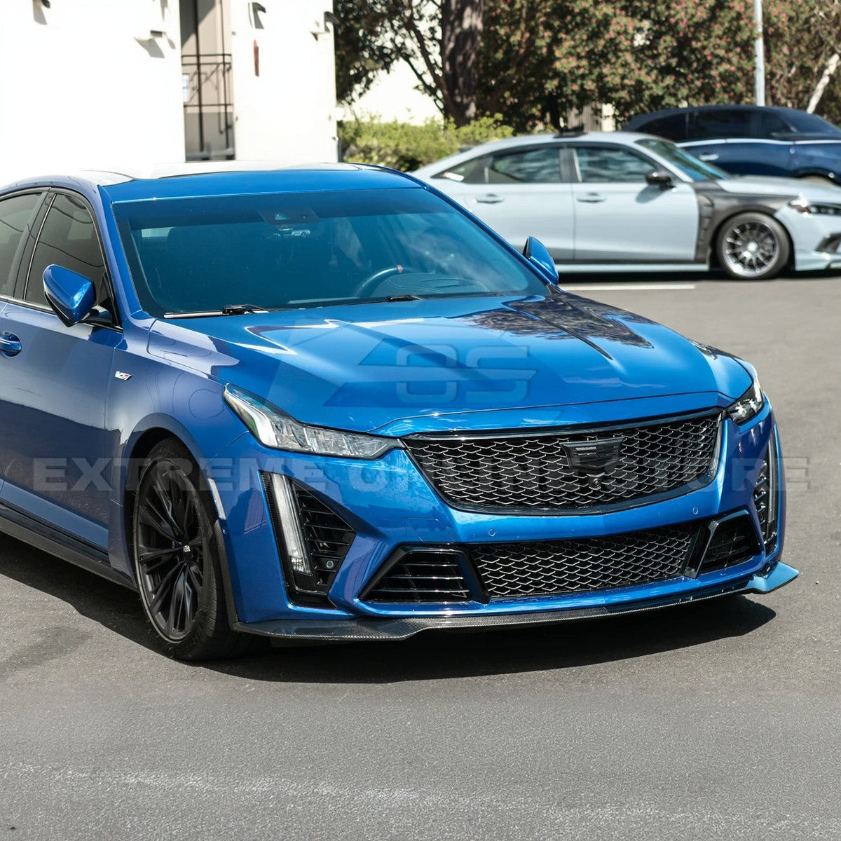2020-Up Cadillac CT5-V Blackwing CARBON FIBER Front Splitter Side Wheel Arch image 8