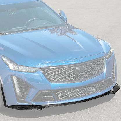 2020-24 Cadillac CT5-V Blackwing Front Lip Splitter & Winglets image 1