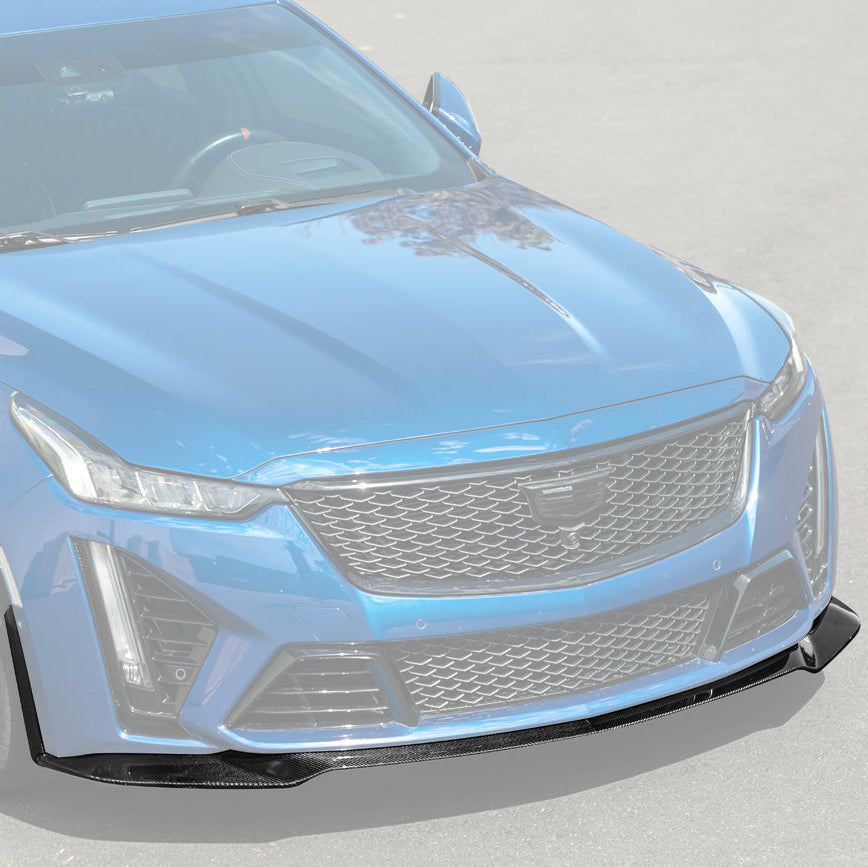 2020-24 Cadillac CT5-V Blackwing Front Lip Splitter & Winglets image 3