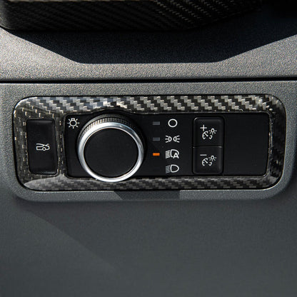 2021-Up Mustang Mach-E DRY CARBON FIBER Head Light Control Panel Trim image 2