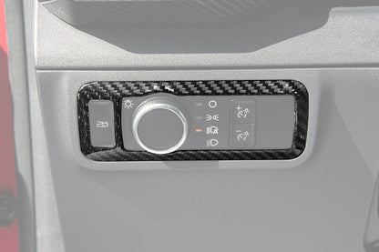 2021-Up Mustang Mach-E DRY CARBON FIBER Head Light Control Panel Trim image 7