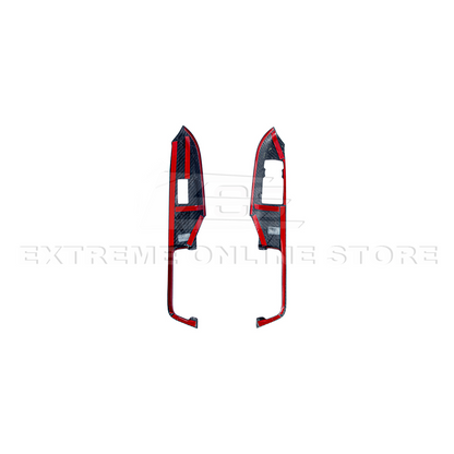 2015-up Ford Mustang DRY Carbon Fiber Side Door Glass Lifting Panel image 21