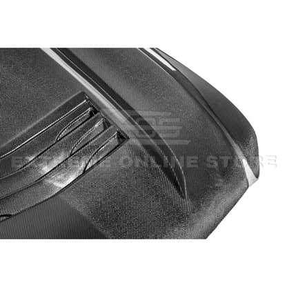 2020-Up Cadillac CT5 V | Blackwing CARBON FIBER Front Bumper Hood Vented Cover image 36