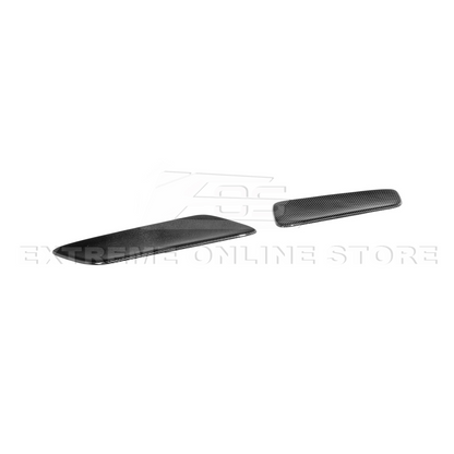 2015-23 Ford Mustang DRY CARBON FIBER Rear Seat Decorative Board Cover image 11