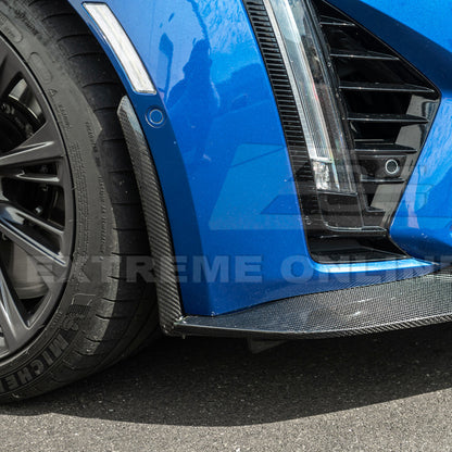 2020-Up Cadillac CT5-V Blackwing CARBON FIBER Front Splitter Side Wheel Arch image 13