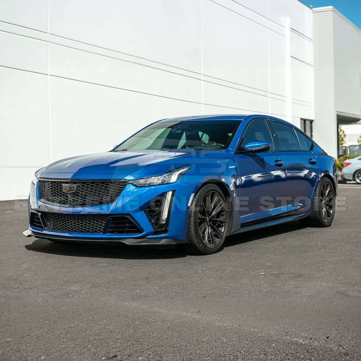 2020-Up Cadillac CT5-V Blackwing CARBON FIBER Front Splitter Side Wheel Arch image 4