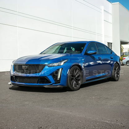 2020-Up Cadillac CT5-V Blackwing CARBON FIBER Front Splitter Side Wheel Arch image 4