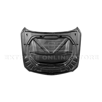 2020-Up Cadillac CT5 V | Blackwing CARBON FIBER Front Bumper Hood Vented Cover image 30