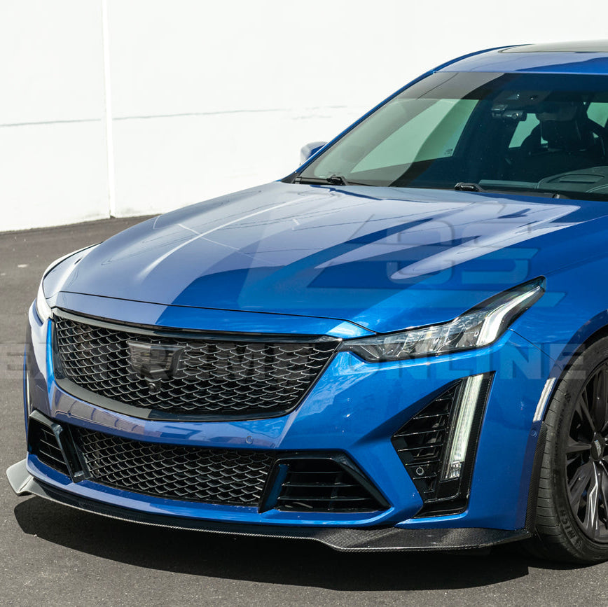 2020-24 Cadillac CT5-V Blackwing Front Lip Splitter & Winglets image 5
