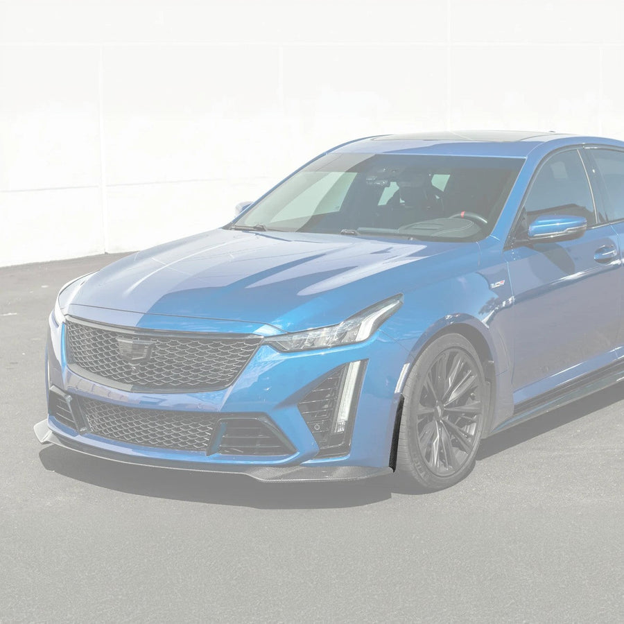2020-Up Cadillac CT5-V Blackwing CARBON FIBER Front Splitter Side Wheel Arch image 1